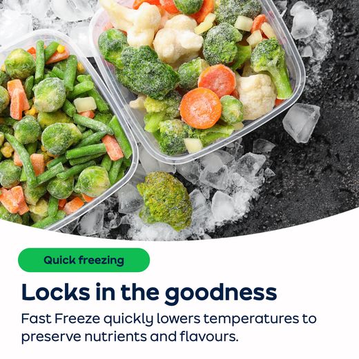 AEG 7000 Series Frost Free Upright Freezer - White - AO Annotation - Fast Freeze
